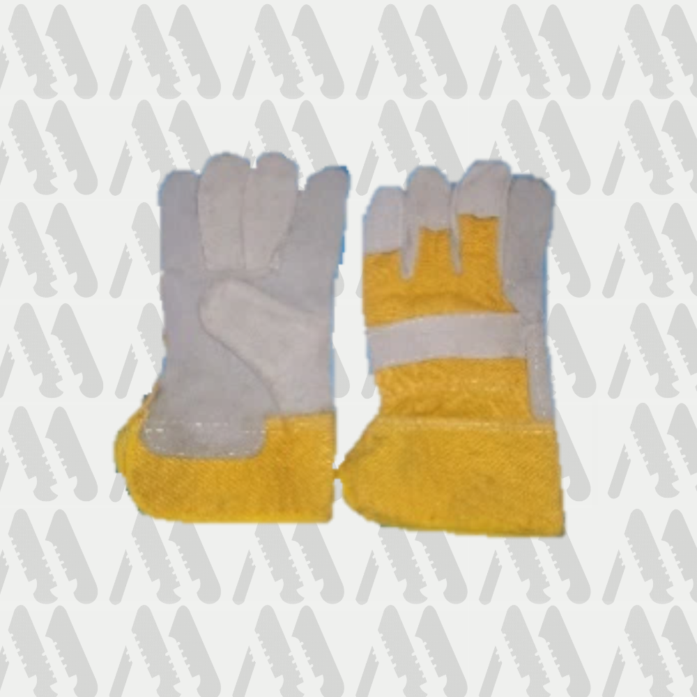 Guantes cuero y lona